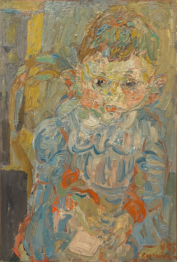 André COTTAVOZ - Pintura - L'enfant au livre