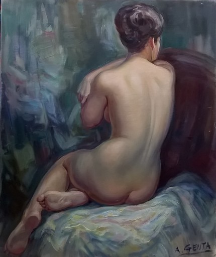Albert GENTA - Gemälde - Nu de dos