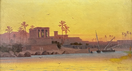 Richard FUCHS - Painting - Island of Phila