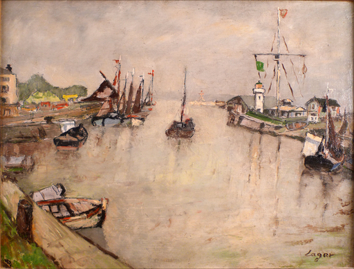 Celso LAGAR - Gemälde - Port de Honfleur