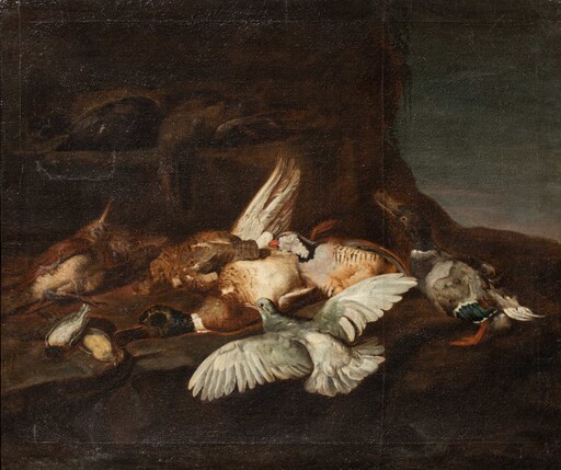 Jacobus VICTORS - 绘画 -  Still life with birds