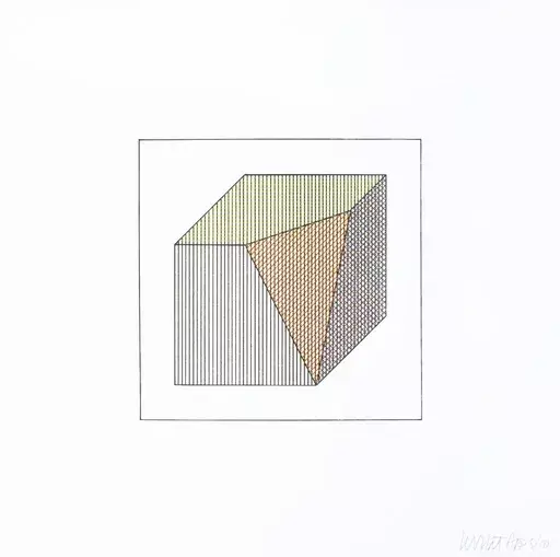 Sol LEWITT - Estampe-Multiple - Twelve Forms Derived From a Cube 13