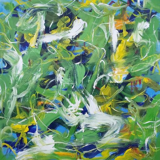 Huy NGUYEN - Painting - Song of the green