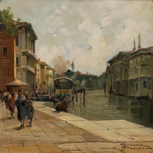 Giuseppe GHEDUZZI - Gemälde - Venezia