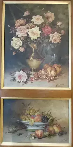 Théodore Ange COQUELIN - Gemälde - Double nature morte