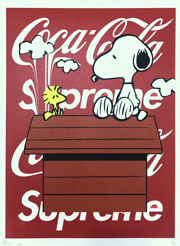 Death NYC Large Framed 16x20in Pop Art with COA Hello Kitty