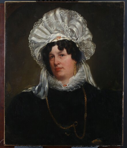 William Henry FISK - Peinture - Portrait of Elizabeth Gordon, Duchess of Gordon