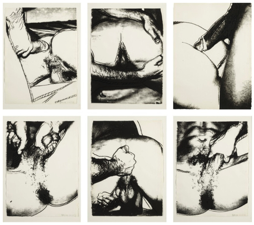 Andy WARHOL - Print-Multiple - Sex Parts Complete Portfolio (FS II.172-177)