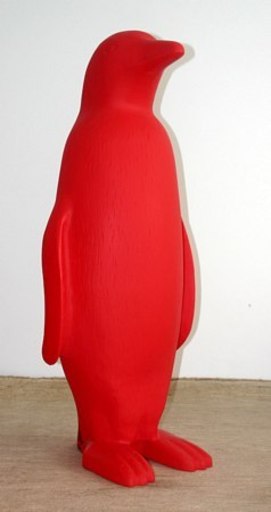 CRACKING ART GROUP - Sculpture-Volume - Red Pinguin