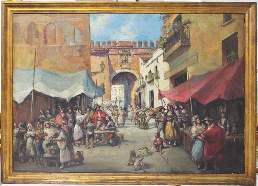 José PALOMAR - Painting - Postigo del Aceite (Sevilla)