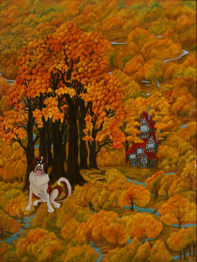 Igor LAZAR - Painting - Dog world