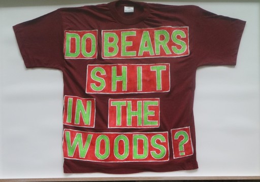 Ross SINCLAIR - Peinture - Do bears shit in the woods ?