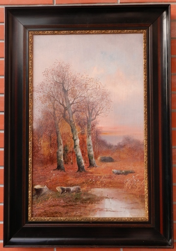 Adolf KAUFMANN - Painting - Autumn Landscape