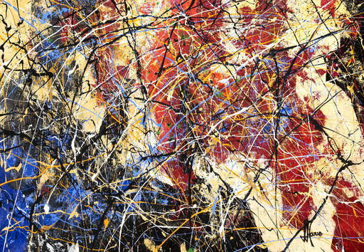 Jean-Jacques MARIE - Pittura - Abstraction lyrique série A 555