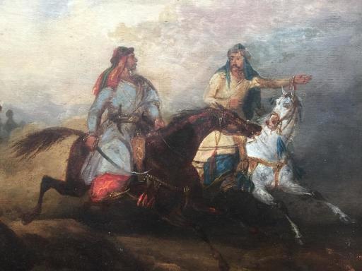 Horace VERNET - 绘画 - c.1816 Arab horsemen during the battle