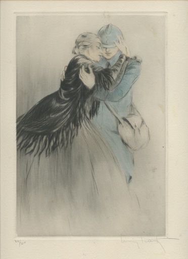 Louis ICART - Print-Multiple - GRAVURE 1917 SIGNÉ AU CRAYON NUM/250 HANDSIGNED ETCHING