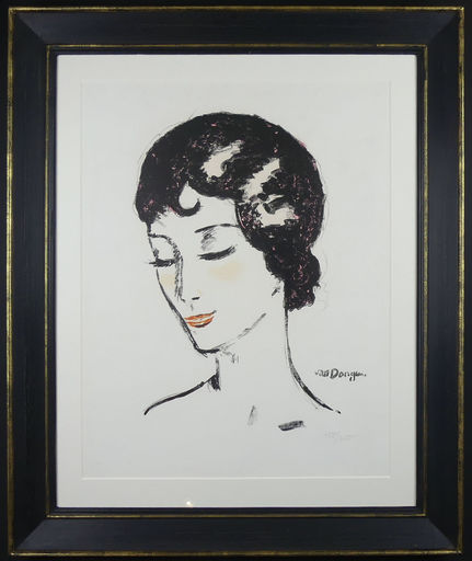 Kees VAN DONGEN - Print-Multiple - The girl with the lowered eyes/ LA Femme aux Yeux Baissees 