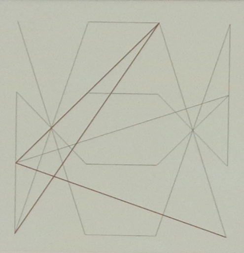 Véra MOLNAR - Zeichnung Aquarell - Née en 1924 A, d'après le carré magique de Dürer