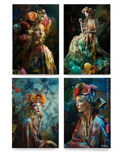 KSAVERA - Print-Multiple - Belle Epoque DS0279 - set of 4 photo prints 