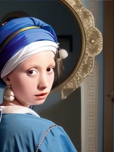 Jacob HITT - Painting - The Girl Without the Pearl Earring