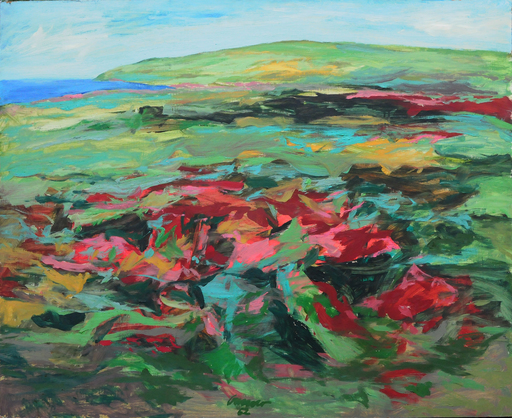 Alan GUSSOW - Peinture - Strawberry meadow