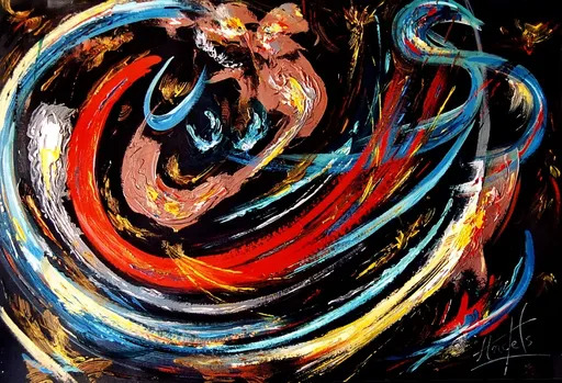 Didier ANGELS - Peinture - La Flambée