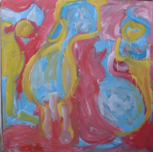 Luc LAURAS - Pintura - "IMBRICATIONS MULTICOLORES"