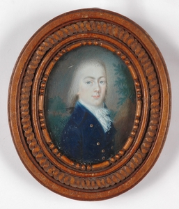 Bernhard VON GUÉRARD - 缩略图  - "Prince Sinsendorf", portrait miniature on ivory