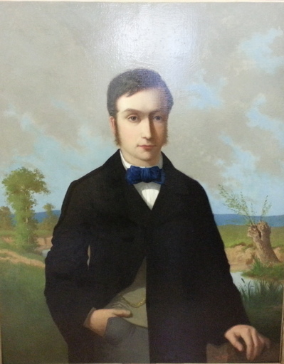 Alfred Charley TOUCHEMOLIN - Painting - Portrait de jeune homme