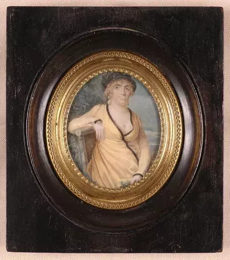 Josef EINSLE - 水彩作品 - Josef Einsle-ATTRIB., Portrait Miniature, ca.1820