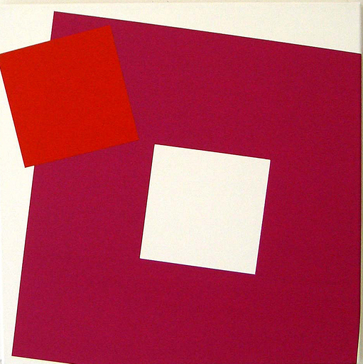 Véra MOLNAR - Painting - 1 carré se détache 6