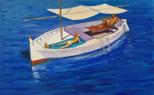 José MOSCARDÓ FERNÁNDEZ - Peinture - Mar en calma