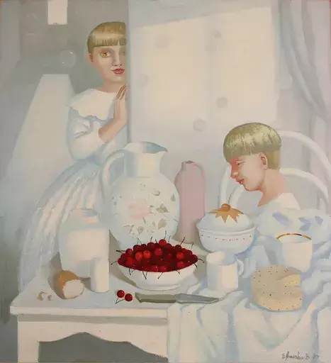 Valery SHUVALOVA - Painting - Breakfast