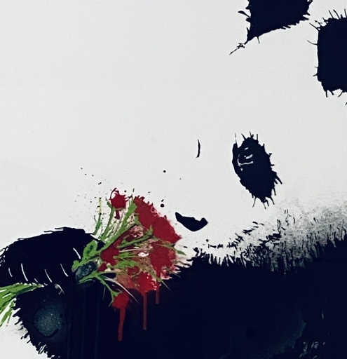 PACO ROUM - Gemälde - Flower time Pandy