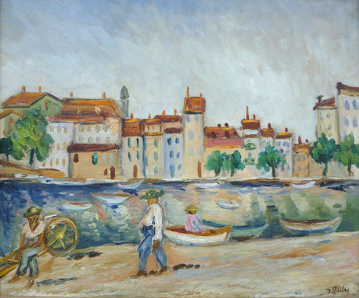 Isaac PAILES - Gemälde - Fishermen