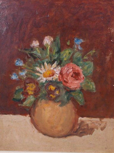 Pierre BRUNE - Painting - Bouquet