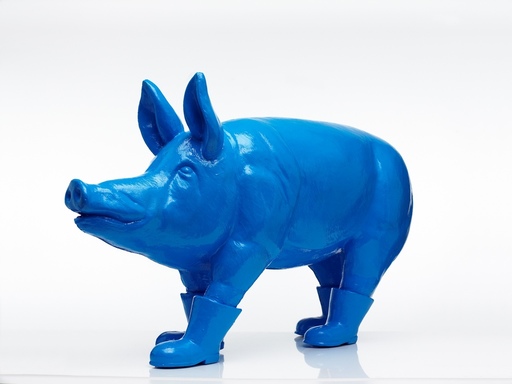 William SWEETLOVE - Sculpture-Volume - Cloned blue father pig