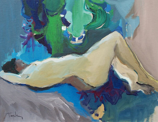 Isaac TARKAY - Painting - Nude VIII