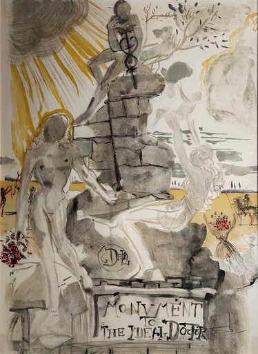 Salvador DALI - Stampa-Multiplo - Monument to The Ideal Doctor