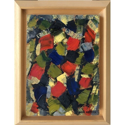 Oscar GAUTHIER - Pittura - Abstract Composition