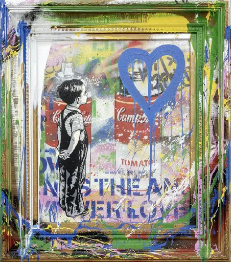 MR BRAINWASH - Pittura - With All My Love (canvas)