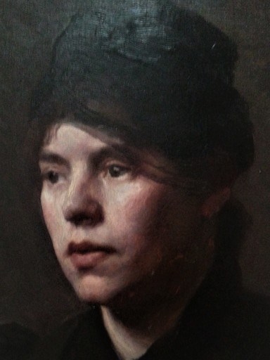 Sophus VERMEHREN - 绘画 - Portrait of a Young Lady