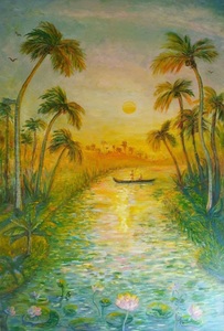 Maria SOKOLOVA - Painting - Tale of Kerala