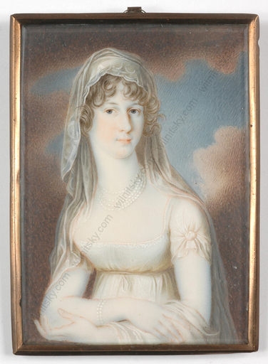 Miniatura - "Portrait of a young lady", miniature on ivory, 1805/10