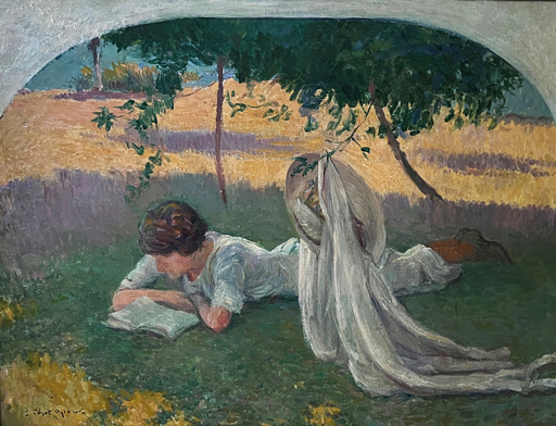Jean-Bertrand PÉGOT-OGIER - Painting - Femme à la lecture