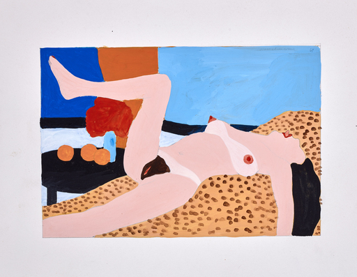 汤姆•韦瑟尔曼 - 绘画 - Study for Great American Nude #93