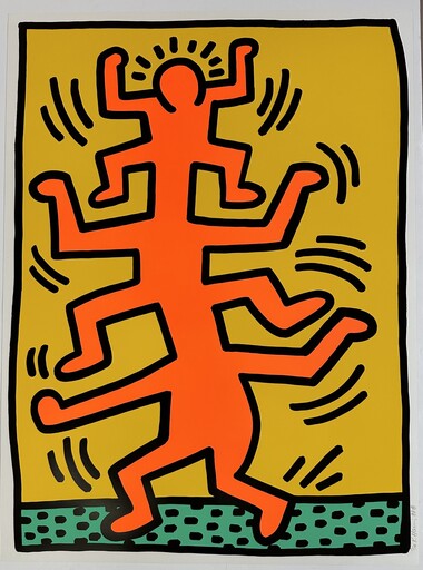 Keith HARING - Grabado - Plate I, from Growing Suite  