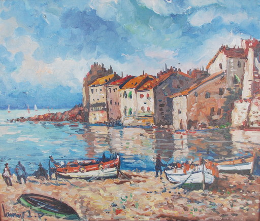 Robert L.P. LAVOINE - Gemälde - Erbalunga Corse