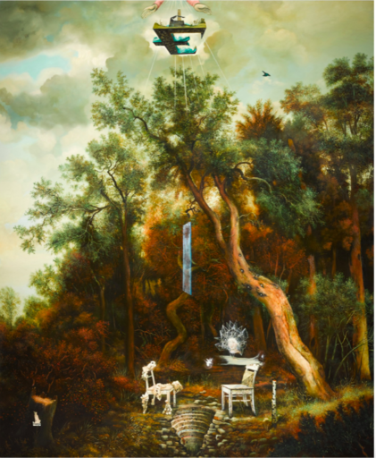 Ged QUINN - Gemälde - Ouranophobia