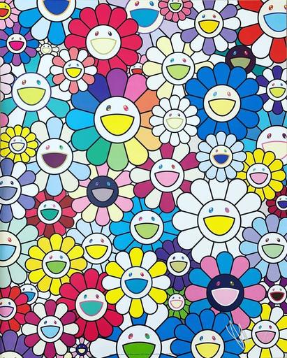 Takashi MURAKAMI - Druckgrafik-Multiple - A Field of Flowers Seen from the Stairs to Heaven